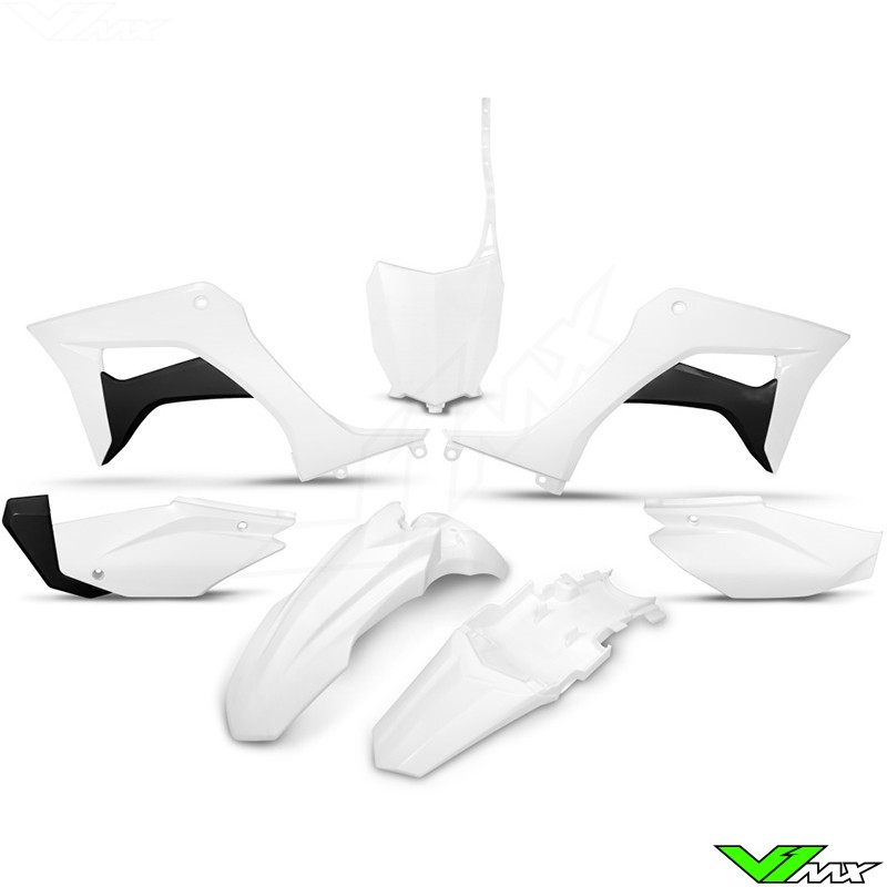 UFO Plastic Kit White - Honda CRF110F