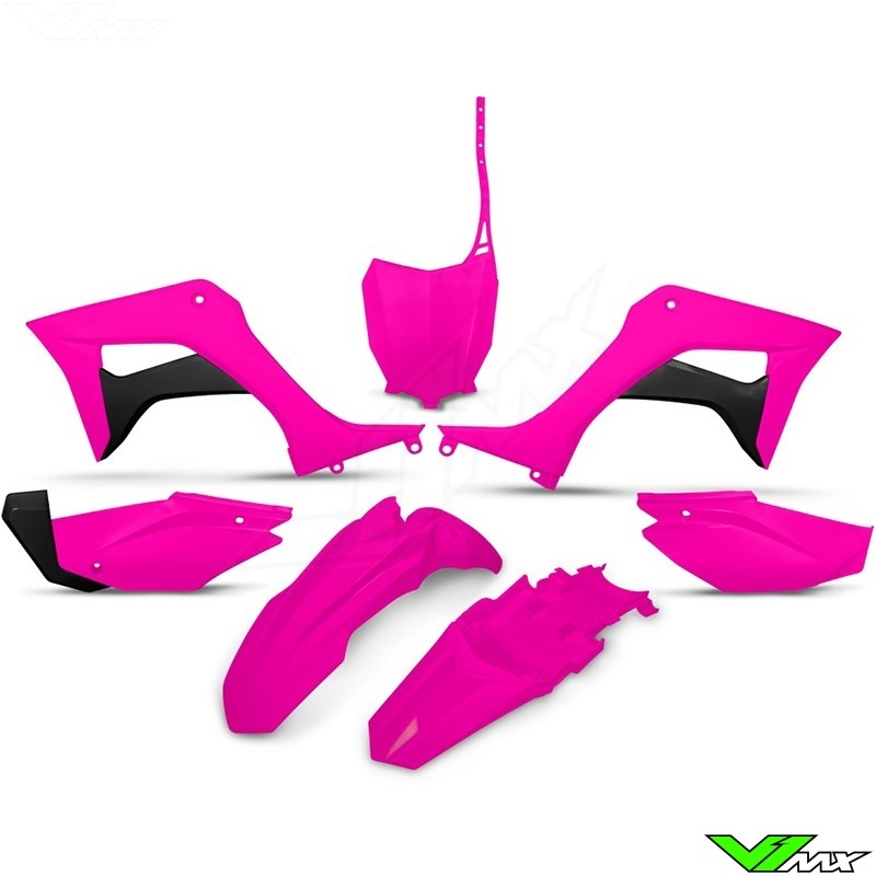 UFO Plastic Kit Neon Pink - Honda CRF110F
