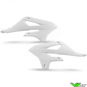 UFO Radiator Shrouds White - Yamaha YZ85