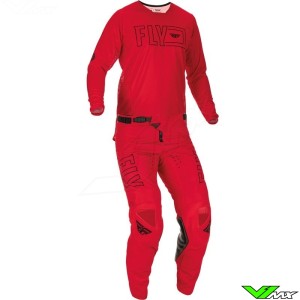 Fly Racing Kinetic Fuel 2022 Motocross Gear Combo - Red