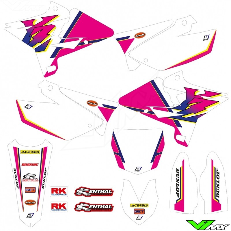 Blackbird Retro Stickerset - Yamaha YZ125 YZ250