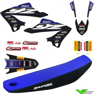 Blackbird Yamaha Racing 20/21 Replica Graphic Kit and Seatcover - Yamaha YZ125 YZ250