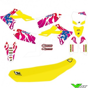 Blackbird Retro Graphic Kit and Seatcover - Suzuki RMZ250 RMZ450