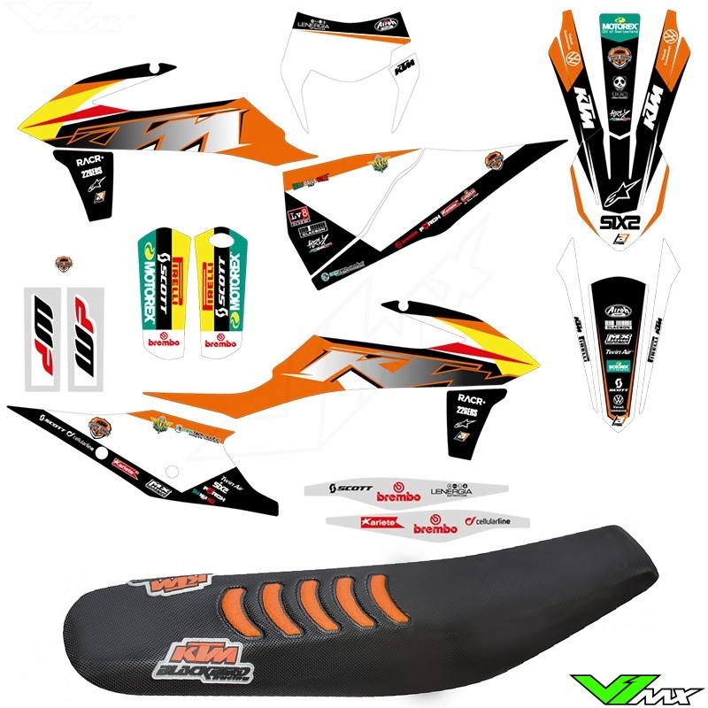 Blackbird KTM Trophy Replica Graphic Kit and Seatcover - KTM