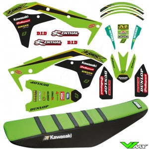 Blackbird Kawasaki Racing Team 2020 Replica Stickerset en zadelovertrek - Kawasaki KXF250