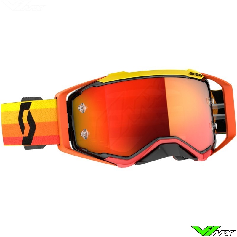 Scott Prospect Crossbril - Oranje / Geel / Oranje Chrome Lens