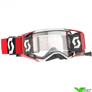 Scott Prospect WFS Motocross Goggles with Roll-off - Red