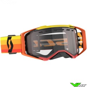 Scott Prospect Enduro bril - Oranje / Geel / Clear lens