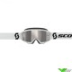 Scott Primal Motocross Goggles - White / Silver Chrome Lens