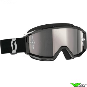 Scott Primal Motocross Goggles - Black / Silver Chrome Lens