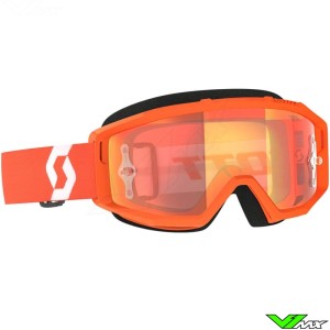 Scott Primal Motocross Goggles - Orange / Orange Chrome Lens
