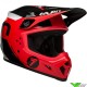 Bell MX-9 Seven Phaser Motocross Helmet - Red / Black (M/L)