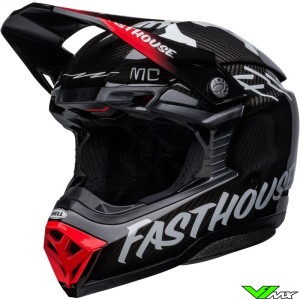 Bell Moto-10 Fasthouse Motocross Helmet - Red / Carbon