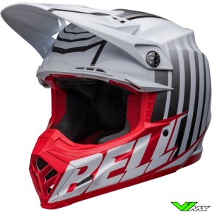 Bell Moto-9s Sprint Motocross Helmet - White / Red