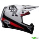 Bell MX-9 DBK Motocross Helmet - Black / White / Red