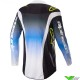 Alpinestars Techstar Push 2023 Motocross Jersey - Nightlife / UCLA Blue / White