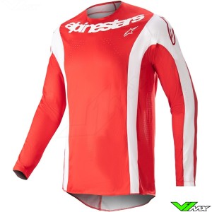 Alpinestars Techstar Arch 2023 Motocross Jersey - Mars Red / White