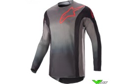Alpinestars Techstar Sein 2023 Cross shirt - Zwart / Neon Rood