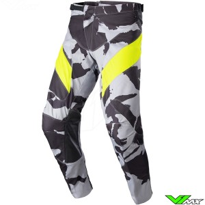 Alpinestars Racer Tactical 2023 Motocross Pants - Grey / Camo / Fluo Yellow