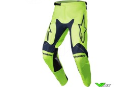 Alpinestars Racer Hoen 2023 Motocross Pants - Fluo Green / Night Navy