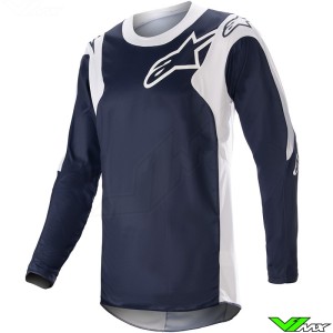 Alpinestars Racer Hoen 2023 Motocross Jersey - Night Navy / White