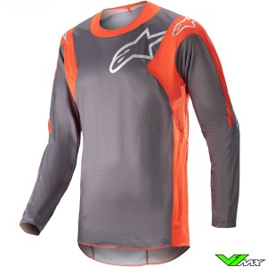 Alpinestars Racer Hoen 2023 Cross shirt - Grijs / Hot Oranje