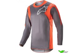 Alpinestars Racer Hoen 2023 Cross shirt - Grijs / Hot Oranje