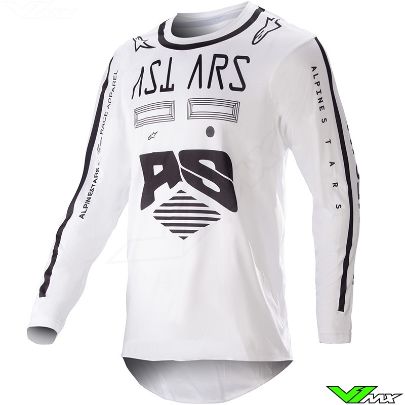 Alpinestars Racer Found 2023 Motocross Jersey - White