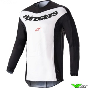 Alpinestars Fluid Lurv 2023 Motocross Jersey - Black / White