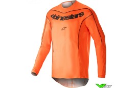 Alpinestars Fluid Lurv 2023 Motocross Jersey - Hot Orange / Black