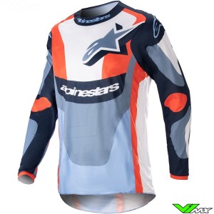 Alpinestars Fluid Agent 2023 Cross shirt - Night Navy / Hot Oranje