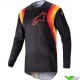 Alpinestars Fluid Corsa 2023 Cross shirt - Zwart / Oranje (M/L)