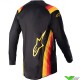 Alpinestars Fluid Corsa 2023 Cross shirt - Zwart / Oranje (M/L)