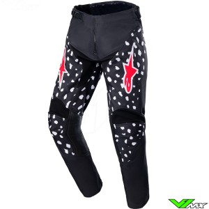 Alpinestars Racer North 2023 Youth Motocross Pants - Black / Neon Red