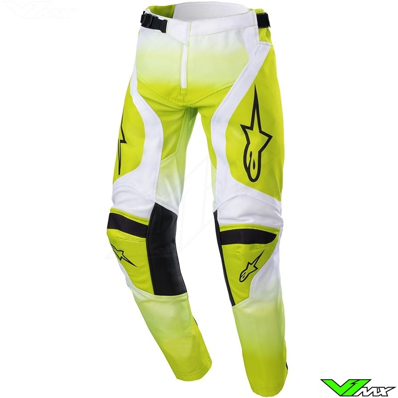 Alpinestars Racer Push 2023 Youth Motocross Pants - Fluo Yellow / White