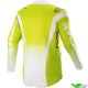 Alpinestars Racer Push 2023 Youth Motocross Jersey - Fluo Yellow / White