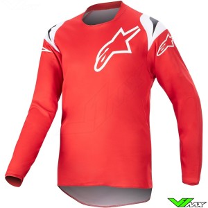 Alpinestars Racer Narin 2023 Youth Motocross Jersey - Mars Red