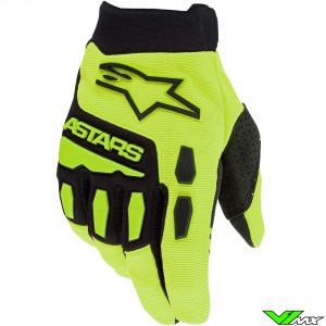 Alpinestars Full Bore 2023 Youth Motocross Gloves - Fluo Yellow