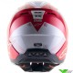 Alpinestars S-M5 Rayon Motocross Helmet - Bright Red / White