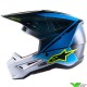 Alpinestars S-M5 Rayon Motocross Helmet - Nightlife / UCLA Blue / White