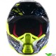 Alpinestars S-M5 Action Motocross Helmet - Black / Cyaan / Fluo Yellow (L ,59-60cm)