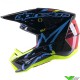 Alpinestars S-M5 Action Motocross Helmet - Black / Cyaan / Fluo Yellow (L ,59-60cm)