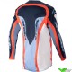 Alpinestars Fluid Agent 2023 Motocross Gear Combo - Night Navy / Hot Orange