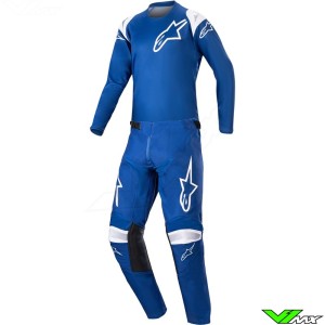 Alpinestars Racer Narin 2023 Youth Motocross Gear Combo - Blue