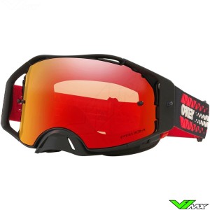 Oakley Airbrake Tread Crossbril - Zwart / Rood / Prizm Torch lens