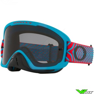 Oakley O Frame 2.0 Pro Motion Motocross Goggles - Blue / Red / Dark Lens