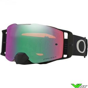 Oakley Frontline Tuff Blocks Motocross Goggles - Black / Gunmetal / Prizm Jade Lens