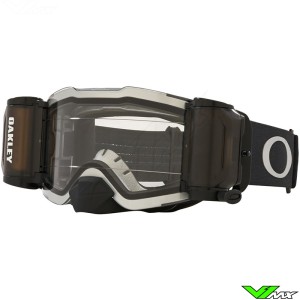 Oakley Frontline Tuff Blocks Motocross Goggles with Roll-off - Black / Gunmetal