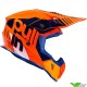 Pull In Race Motocross Helmet - Orange