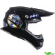 Pull In Solid Youth Motocross Helmet - Black